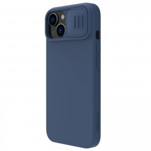iPhone 14 Plus Nillkin CamShield Silky szilikon tok kék