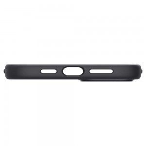 iPhone 14 Spigen Silicone Fit MagSafe-kompatibilis tok fekete (ACS05067)