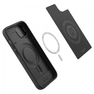 iPhone 14 Plus Spigen Optik Armor MagSafe-kompatibilis tok fekete (ACS04923)