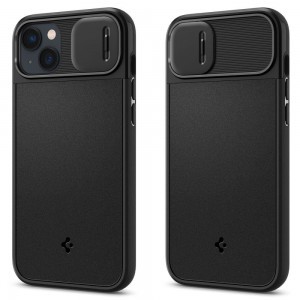 iPhone 14 Plus Spigen Optik Armor MagSafe-kompatibilis tok fekete (ACS04923)