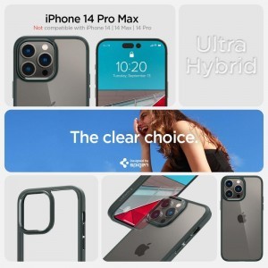 iPhone 14 Pro Max Spigen Ultra Hybrid tok Abyss zöld (ACS04821)