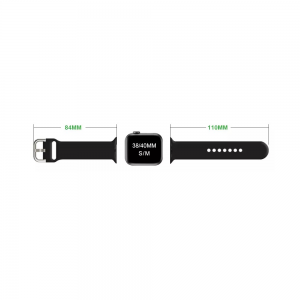 Apple Watch 4/5/6/7/8/SE (38/40/41mm) szilikon csatos óraszíj borvörös Alphajack