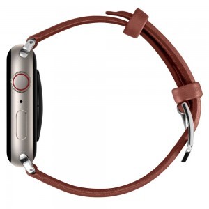 Apple Watch 4/5/6/7/8/SE (40/41 mm) Spigen Cyrill Kajuk óraszíj mogyoróbarna