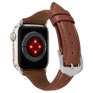 Apple Watch 4/5/6/7/8/SE (40/41 mm) Spigen Cyrill Kajuk óraszíj mogyoróbarna