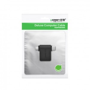 Ugreen OTG USB adapter USB 3.2 Gen 1 (5Gbps) - USB Type C / micro USB fekete (30453)-11