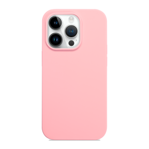 iPhone 14 Pro rugalmas puha szilikontok világos rózsaszín Alphajack