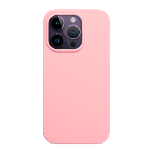 iPhone 14 Pro rugalmas puha szilikontok világos rózsaszín Alphajack