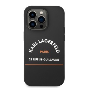 iPhone 14 Pro Max Karl Lagerfeld Rue St Gullaume tok fekete (KLHCP14XSRSGHLK)