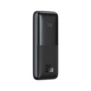 Baseus Bipow Pro powerbank 10000mAh 22.5W + USB 3A 0.3m kábel fekete (PPBD040001)