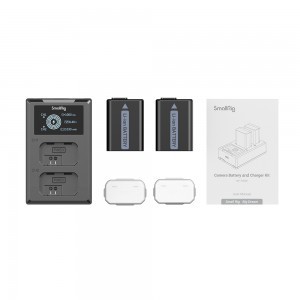 SmallRig NP-FW50 fényképezőgép akkumulátor- és töltőkészlet (3818)-4