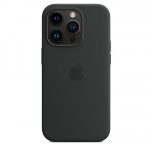 iPhone 14 Pro szilikontok éjfekete (MPTE3ZM/A) Apple gyári MagSafe-rögzítésű