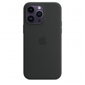 iPhone 14 Pro Max szilikontok éjfekete (MPTP3ZM/A) Apple gyári MagSafe-rögzítésű