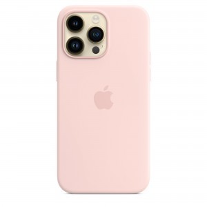 iPhone 14 Pro Max szilikontok krétarózsaszín (MPTT3ZM/A) Apple gyári MagSafe-rögzítésű