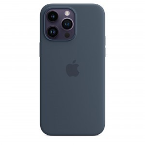 iPhone 14 Pro Max szilikontok viharkék (MPTQ3ZM/A) Apple gyári MagSafe-rögzítésű