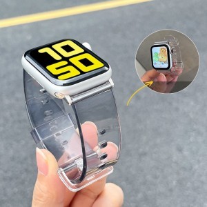 Apple Watch 4/5/6/7/8/SE (38/40/41mm) Strap Light Silicone óraszíj sárga