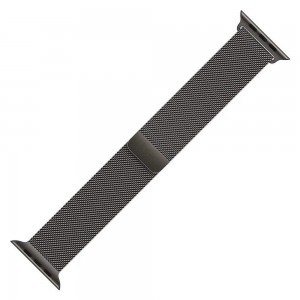 Apple Watch 7/8 41mm rozsdamentes acél mágneses óraszíj fekete