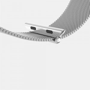 Apple Watch 4/5/6/7/8/SE/Ultra (42/44/45/49mm) rozsdamentes acél mágneses óraszíj menta