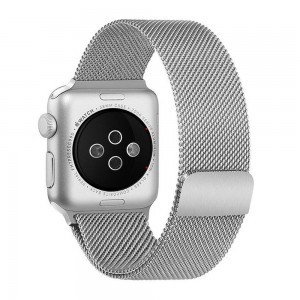 Apple Watch 4/5/6/7/8/SE (38/40/41mm) rozsdamentes acél mágneses óraszíj kék