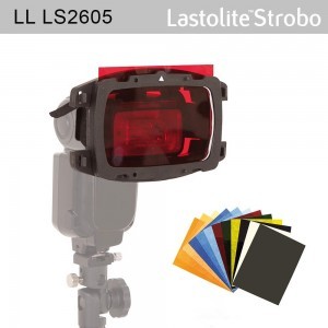 Lastolite Strobo Gel Starter Kit-On Flash színfólia készlet tartóval rendszervakuhoz (LL LS2605)-1
