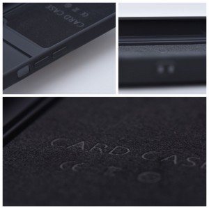 iPhone 14 Plus Card Case Szilikon tok hátlapi kártyatartóval fekete