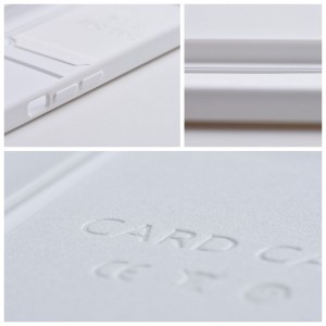 iPhone 14 Pro Max Card Case Szilikon tok hátlapi kártyatartóval fehér
