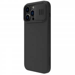 iPhone 14 Pro Max Nillkin CamShield Silky Magsafe kompatibilis szilikon tok fekete
