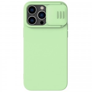 iPhone 14 Pro Nillkin CamShield Silky Magsafe kompatibilis szilikon tok zöld