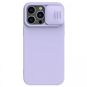 iPhone 14 Pro Nillkin CamShield Silky Magsafe kompatibilis szilikon tok lila