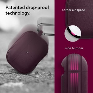 Airpods Pro 1 Caseology Vault tok burgundy
