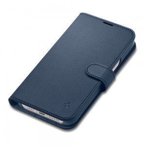 iPhone 14 Spigen Wallet S fliptok kék