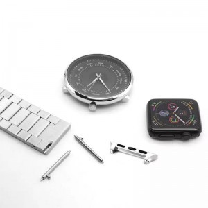 Apple Watch 4/5/6/7/8/SE (38/40/41mm) fém óraszíj ezüst Alphajack