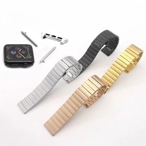Apple Watch 4/5/6/7/8/SE (38/40/41mm) fém óraszíj arany Alphajack