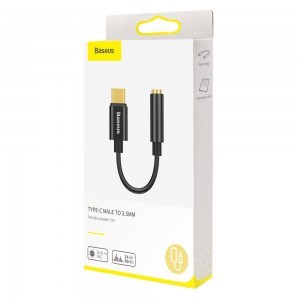 Baseus L54 USB-C/ 3.5 mm átalakító adapter fekete DAC-12