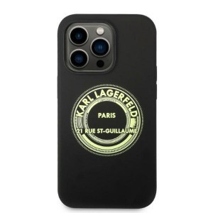 iPhone 14 Pro Karl Lagerfeld KLHCP14LSRSGRCK Silicone RSG tok fekete