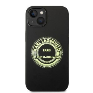 iPhone 14 Plus Karl Lagerfeld KLHCP14MSRSGRCK Silicone RSG tok fekete