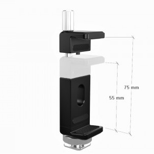 NICEYRIG fém mobiltelefon/Samsung T5/T7 SSD tartó 1/4''-es vakupapucs adapterrel (477)-11