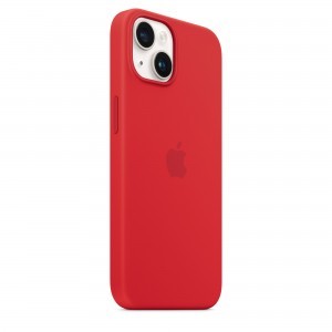 iPhone 14 szilikontok (PRODUCT)RED (MPRW3ZM/A) Apple gyári MagSafe-rögzítésű
