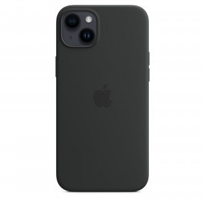 iPhone 14 Plus szilikontok éjfekete (MPT33ZM/A) Apple gyári MagSafe-rögzítésű