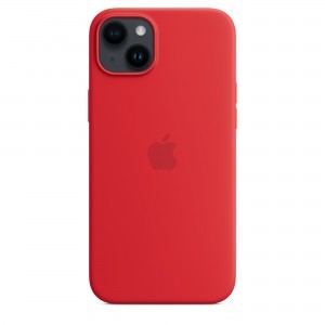 iPhone 14 Plus szilikontok (PRODUCT)RED (MPT63ZM/A) Apple gyári MagSafe-rögzítésű