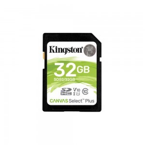 KINGSTON Memóriakártya SDHC 32GB Canvas Select Plus 100R C10 UHS-I U1 V10