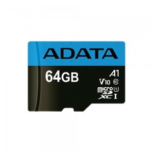 ADATA Memóriakártya MicroSDXC 64GB + Adapter UHS-I CL10 (100/25)-1