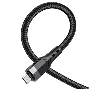 Borofone BU35 Influence USB - microUSB kábel 2.4A 1.2m fekete
