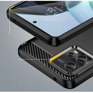 Motorola Moto G72 Tech-Protect carbon mintájú TPU tok fekete