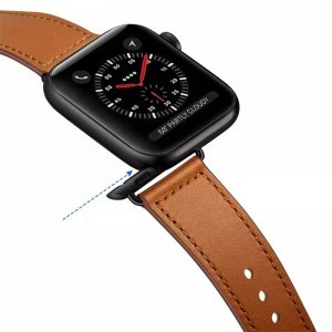 Apple Watch 4/5/6/7/8/SE (38/40/41mm) PU bőr óraszíj mentazöld Alphajack