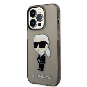 iPhone 14 Pro KLHCP14LHNIKTCK Karl Lagerfeld IML Ikonik NFT tok fekete