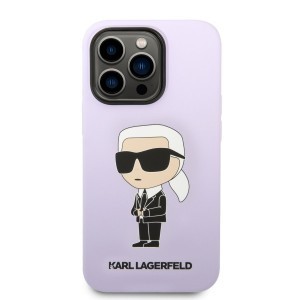 iPhone 14 Pro Max Karl Lagerfeld KLHCP14XSNIKBCU Liquid Silicone Ikonik NFT tok lila