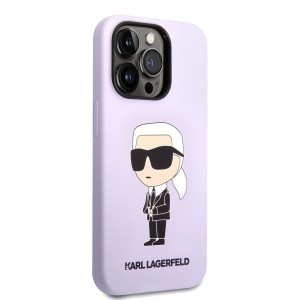 iPhone 14 Pro Max Karl Lagerfeld KLHCP14XSNIKBCU Liquid Silicone Ikonik NFT tok lila