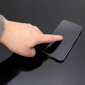 Iphone 14 Pro Max/15 Plus Wozinsky Super Durable Full Glue Üvegfólia fekete kerettel 2 db