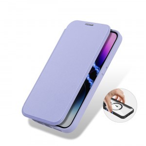 iPhone 14 Pro Dux Ducis Skin X Pro Magsafe mágneses fliptok lila