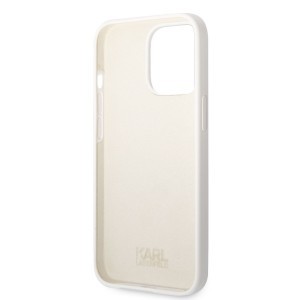 iPhone 13 Pro Karl Lagerfeld KLHCP13LSNIKBCH Liquid Silicone Ikonik NFT tok fehér